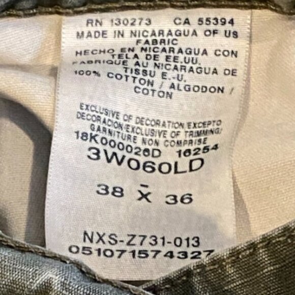 Wrangler Riggs Riptstop Cargo Work Pants Sz 38 Khaki Green #326i - Picture 8 of 9